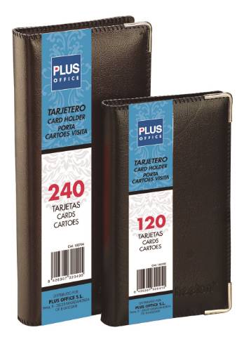 Foto de Tarjetero de fundas soldadas  11x19,5. Plus Office con capacidad de 120 tarjetas (180795)