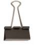 Foto de Pinza sujetapapeles abatible en negro 50mm. Caja de 12 unidades (040183)