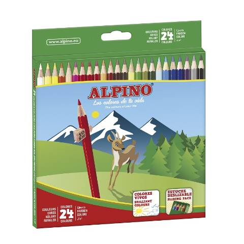 Foto de Lápices de colores Alpino. 24 Colores (630042)