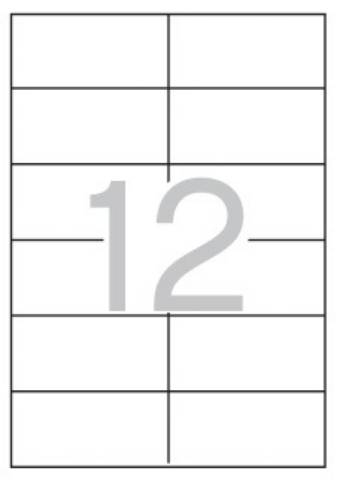 Foto de Etiquetas Autoadhesivas Formato Din A4 97,0 x 42,4mm. Apli 25 hojas (002094)