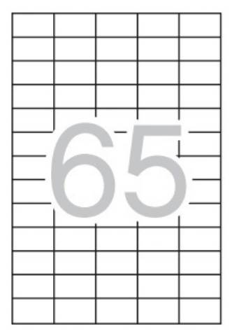 Foto de Etiquetas Autoadhesivas Formato Din A4 38,0 x 21,2mm. Apli Caja de 100 hojas (029846)