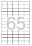 Foto de Etiquetas Autoadhesivas Formato Din A4 38,0 x 21,2mm. Apli Caja de 100 hojas (029846)