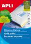 Foto de Etiquetas Autoadhesivas Formato Din A4 38,0 x 21,2mm. Apli Caja de 100 hojas (029846)
