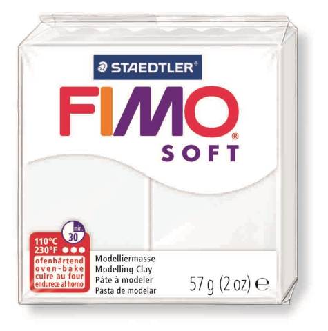 Foto de Pasta de Moldear Fimo Soft 56 gr. Blanco (802000)