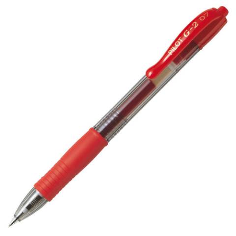 Foto de Bolígrafo Gel Pilot G-2 Retráctil. Blister 1 unidad Rojo (124822)