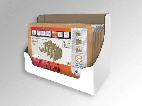 Foto de Carpeta Colgante, Visor Superior Corto. Formato Folio, Paquete de 10 Unidades (500220)