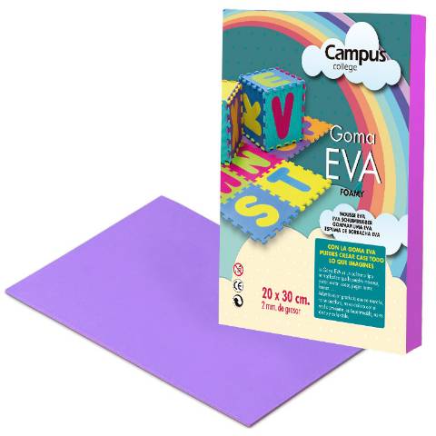 Foto de Lámina Goma Eva 2mm. Formato Din A4, Morado (630453)