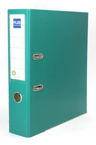 Foto de Archivador Palanca Forrado, Lomo Ancho, Formato Din A4, Color Verde. Marca Plus (180380)