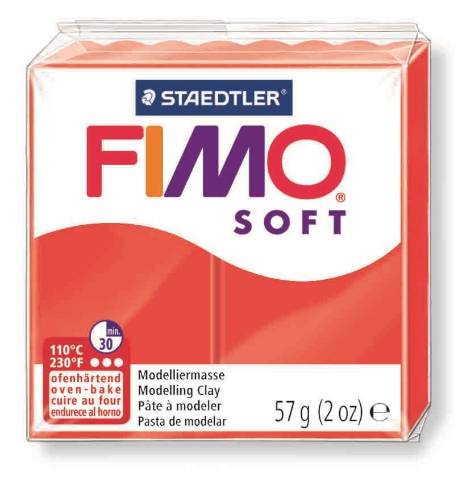 Foto de Pasta de Moldear Fimo Soft 56 gr. Rojo indian (802024)