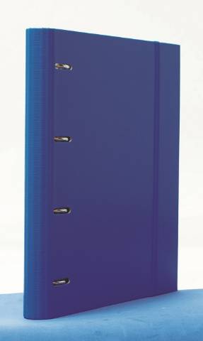 Foto de Carpeta de Cartón Forrado, 4 Anillas de 25mm, Formato Din A4 con recambio. Campus Azul (209353)