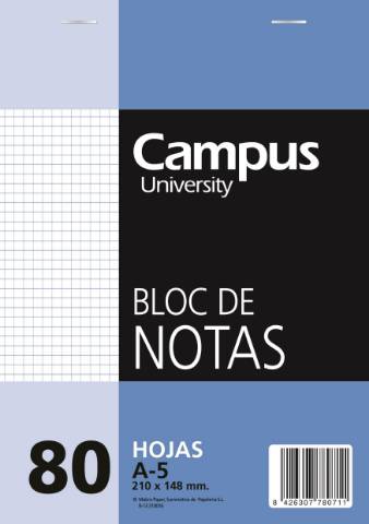 Ofiarea Cuaderno Bloc De Notas Microperforado Formato Din A5 80 Hojas En Cuadros 4x4 001112