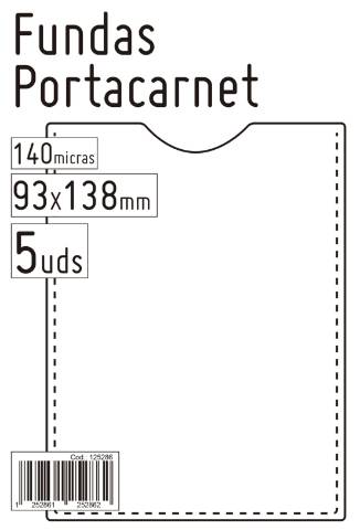 Foto de Funda Portacarnet 46006  93 x 138mm. Paquete de 5 unidades (125286)
