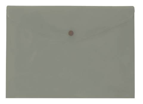 Foto de Dosier Sobre en polipropileno con broche en formato Din A4 y capacidad de 50 hojas en horizontal. Plus office 2020 en color Humo (180386)