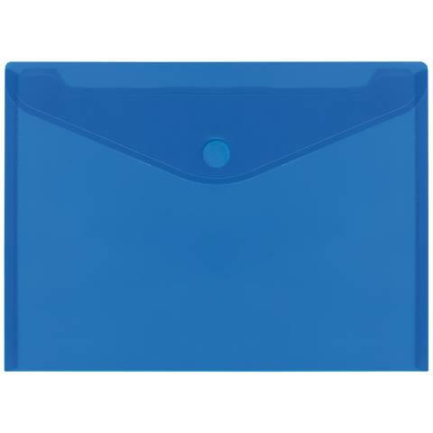 Foto de Dosier Sobre en polipropileno con velcro en formato Din A4 y capacidad de 50 hojas en horinzontal. Plus office 2030 en color Azul (040540)