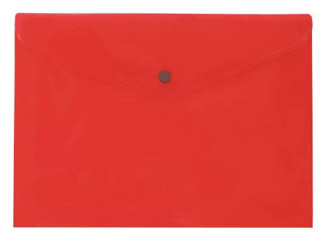 Foto de Dosier Sobre en polipropileno con broche en formato Din A6 y capacidad de 50 hojas en horizontal. Plus office 2016 en color Rojo (180472)