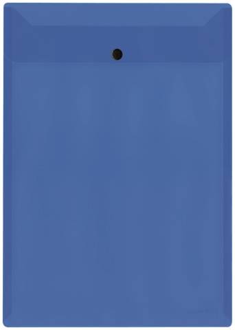 Foto de Dosier Sobre en polipropileno con broche en formato Din A4 y capacidad de 50 hojas en vertical. Plus office 2021 en color Azul (180239)