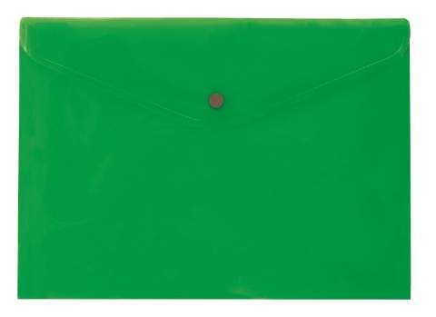 Foto de Dosier Sobre en polipropileno con broche en formato Din A6 y capacidad de 50 hojas en horizontal. Plus office 2016 en color Verde (180470)