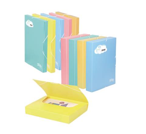 Foto de Carpeta de Proyecto Polipropileno Soft 50mm.Cierre Gomas Rosa Pastel (125909)