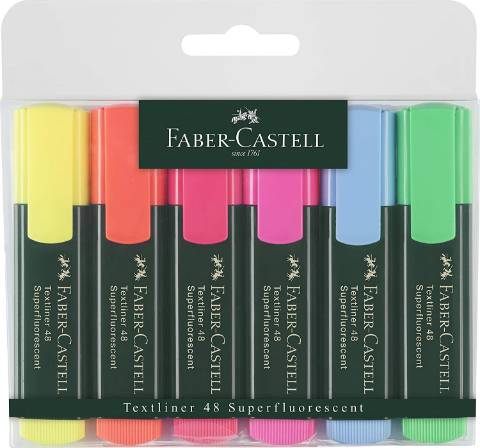 Fluorescente Faber-Castell Textliner 48, marcador, rotulador