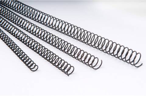 Foto de Espirales Metálicas paso 5:1 de 10mm en Blanco. Caja de 100 unidades (126734)