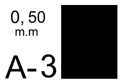 Foto de Cubierta de Encuadernar en Polipropileno, 450 micras A3. Paquete de 100 unidades en color Negro Opaco (777667)