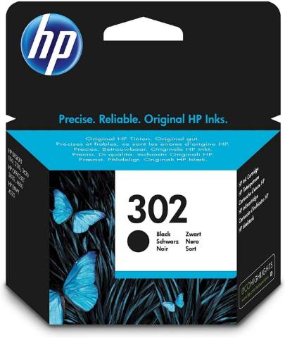 Foto de Inkjet original de HP F6U66AE Nº 302 Negro. Cartucho de tinta Negro (123698)