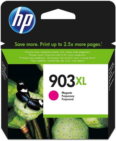 Foto de Inkjet original de HP T6M07AE Nº 903XL Magenta. Cartucho de tinta Magenta (125605)