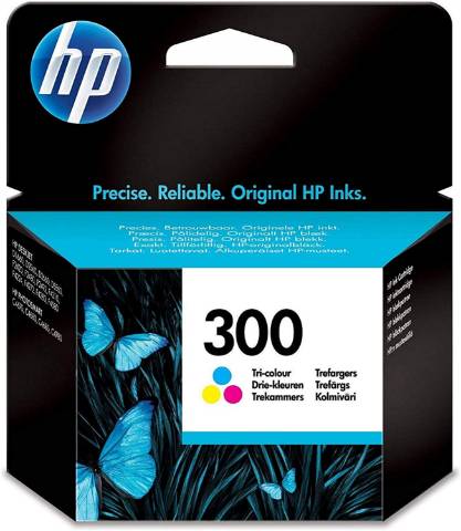 Foto de Inkjet original de HP CC643EE Nº 300 Tricolor. Cartucho de tinta Tricolor (126841)