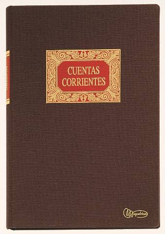 Foto de Contabilidad. Libro Cosido en tamaño Folio Natural con 100 hojas. Cuentas Corrientes (001174)