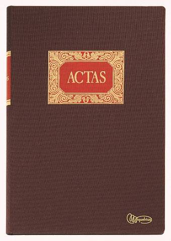 Foto de Contabilidad. Libro Cosido en tamaño Folio con 100 hojas. Actas (001182)