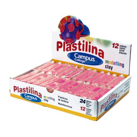 Foto de Plastilina Campus taco pequeño 60gr. Rosa (630632)
