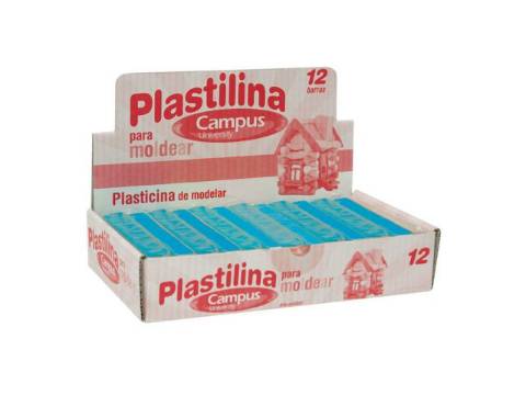 Foto de Plastilina Campus taco mediano 200gr. Color azul claro (630537)