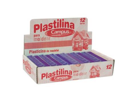 Foto de Plastilina Campus taco mediano 200gr. Color violeta (630541)