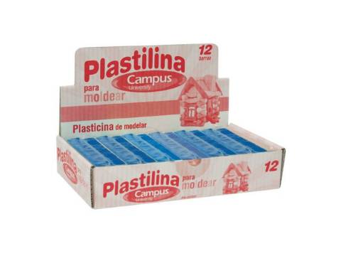 Foto de Plastilina Campus taco mediano 200gr. Color azul (630538)