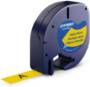 Foto de Cinta Dymo Letratag en plástico de 12mm x 4 metros. 91202 Negro/Amarillo (220289)
