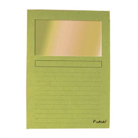 Foto de Subcarpetas Din A4 con ventana . Paquete de 25 unidades en color verde (180820)