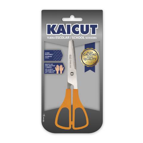 Foto de Tijera escolar Kaicut 130mm. Blister 1 unidad (127314)