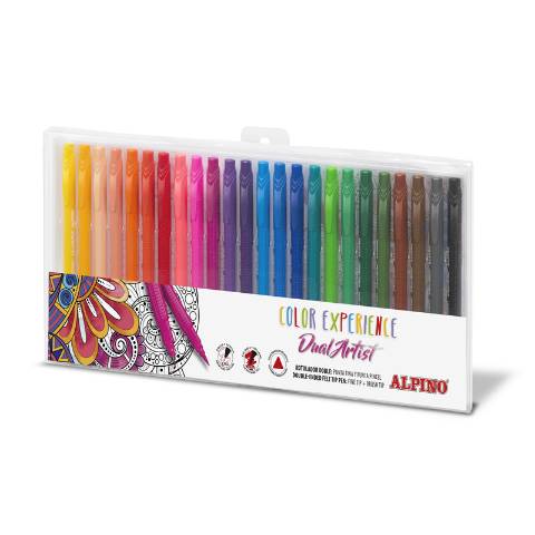 Foto de Rotulador Alpino Doble Punta 24colores (127461)