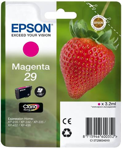 Foto de Inkjet original de Epson T2983.40 Magenta. Cartucho de tinta Magenta (123668)