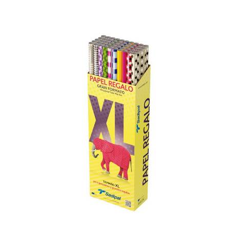 Foto de Papel de regalo en rollo de 100 x 200.Kraft todo año (123731)