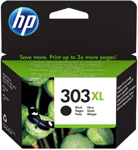 Foto de Inkjet original de HP T6N04AE Nº 303XL Negro. Cartucho de tinta Negro (128620)