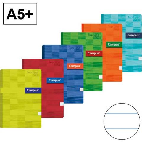 Foto de Cuaderno Libreta Grapada en Formato Din A5+ de 90 Gr y 48 Hojas. Horizontal (002203)