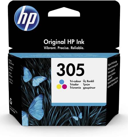 Foto de Inkjet original de HP 3YM60AE Nº 305 Color. Cartucho de tinta Tricolor (128636)