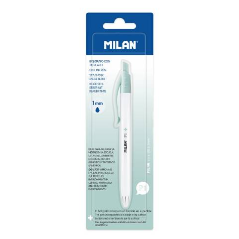 Foto de Boligrafo Milan  Antibacterias Azul  Blister 1 (128723)