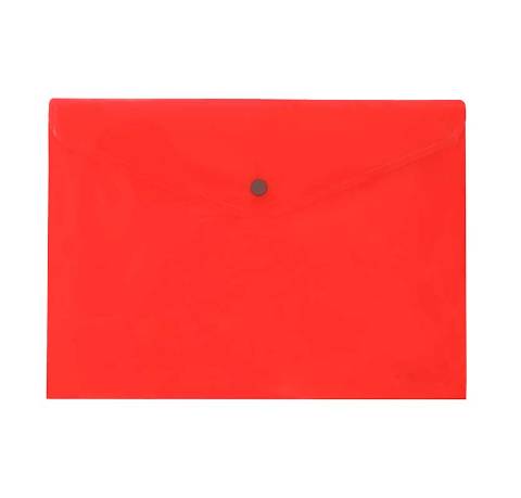 Foto de Dosier Sobre en polipropileno con broche en formato Din A5 y capacidad de 50 hojas en horizontal. Plus office 2015 en color Rojo (180468)