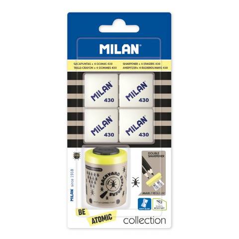 Foto de Blister Sacapuntas Doble Cuchilla con 4 Gomas 430. Colección. (129989)