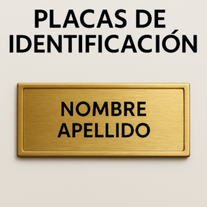 Placas Identificación