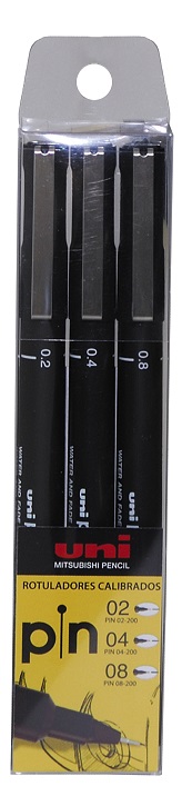 ROTULADOR CALIBRADO-B/3 UNI PIN