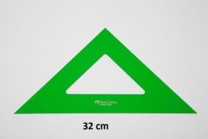 ESCUADRA FABER CASTELL 32 CM.VERDE