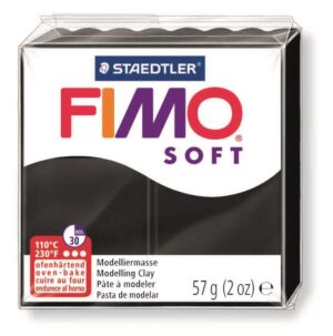 PASTA MODELAR FIMO SOFT 56gr.NEGRO